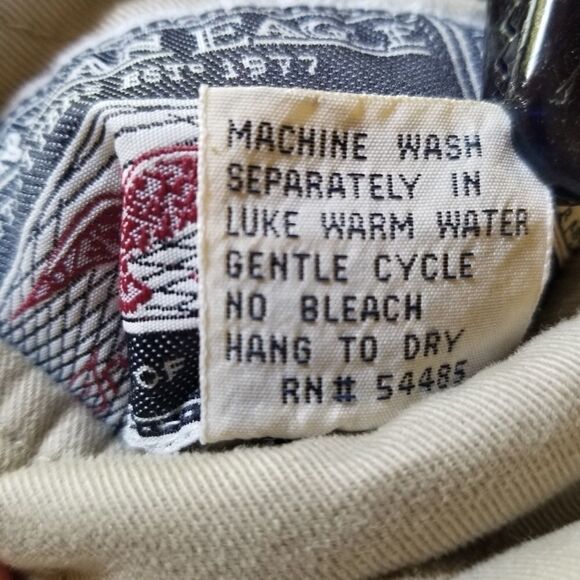 Vintage 90s y2k American Eagle Reversible Blue Plaid Khaki Vest Size Medium - Picture 9 of 9